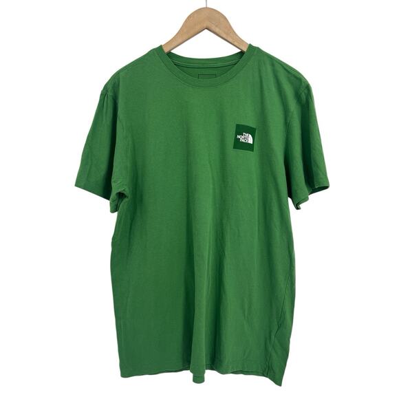 North Face Men’s Green Logo Graphic T Shirt Short Sleeve Large - Picture 1 of 4